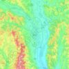 Carte topographique Bacău, altitude, relief