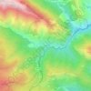 Carte topographique Upega, altitude, relief