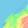 Carte topographique El Jadida, altitude, relief