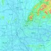 Carte topographique Canton, altitude, relief