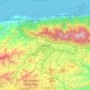 Carte topographique Caracas, carte du relief, carte des altitudes