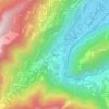 Carte topographique Les Rappes, altitude, relief