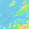 Carte topographique Bodø, altitude, relief