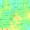 Carte topographique Lu'an, carte du relief, carte des altitudes