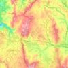 Carte topographique Guitiriz, altitude, relief