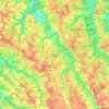 Carte topographique Eauze, altitude, relief