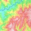 Carte topographique Melgaço, altitude, relief