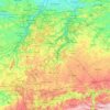 Carte topographique Brabant wallon, altitude, relief