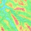 Carte topographique Limmat, carte du relief, carte des altitudes