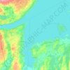 Carte topographique Georgina, carte du relief, carte des altitudes