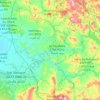 Carte topographique Province de Sidi Kacem, altitude, relief