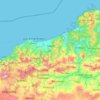 Carte topographique Jijel, altitude, relief