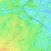 Carte topographique Dublin, carte du relief, carte des altitudes