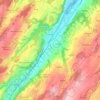 Carte topographique Lucens, altitude, relief