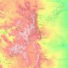 Carte topographique Colorado, altitude, relief