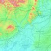 Carte topographique Borsod-Abaúj-Zemplén megye, altitude, relief