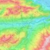 Carte topographique Erlenbach im Simmental, altitude, relief