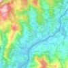 Carte topographique Tomiño, altitude, relief