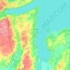 Carte topographique Innisfil, carte du relief, carte des altitudes