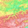 Carte topographique Couvin, altitude, relief