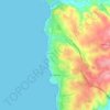 Carte topographique Ericeira, altitude, relief