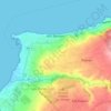 Carte topographique Aïn Benian, altitude, relief