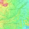 Carte topographique Vas megye, altitude, relief
