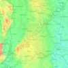 Carte topographique Bács-Kiskun megye, altitude, relief