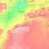 Carte topographique Province de Taourirt, altitude, relief