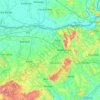 Carte topographique Komárom-Esztergom megye, altitude, relief