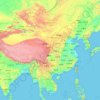 Carte topographique 中国, altitude, relief