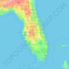 Carte topographique Florida, altitude, relief