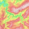 Carte topographique Stoumont, altitude, relief
