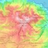 Carte topographique Bouzaréah, altitude, relief