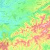 Carte topographique Arganil, altitude, relief