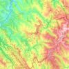 Carte topographique Cervantes, altitude, relief