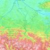 Carte topographique L'Ariège, altitude, relief