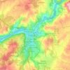 Carte topographique Ourense, altitude, relief
