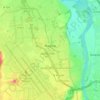 Carte topographique Blagnac, altitude, relief