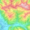 Carte topographique Seewis im Prättigau, altitude, relief