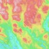Carte topographique Telemark, carte du relief, carte des altitudes