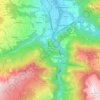 Carte topographique Thusis, altitude, relief