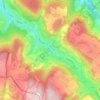 Carte topographique Zuzgen, carte du relief, carte des altitudes