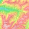 Carte topographique Arosa, altitude, relief