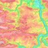 Carte topographique Onhaye, altitude, relief