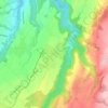Carte topographique Bercher, carte du relief, carte des altitudes