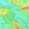 Carte topographique Baden, carte du relief, carte des altitudes