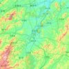 Carte topographique Ji'an, altitude, relief