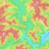 Carte topographique Bicaz, altitude, relief