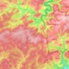 Carte topographique Martelange, altitude, relief